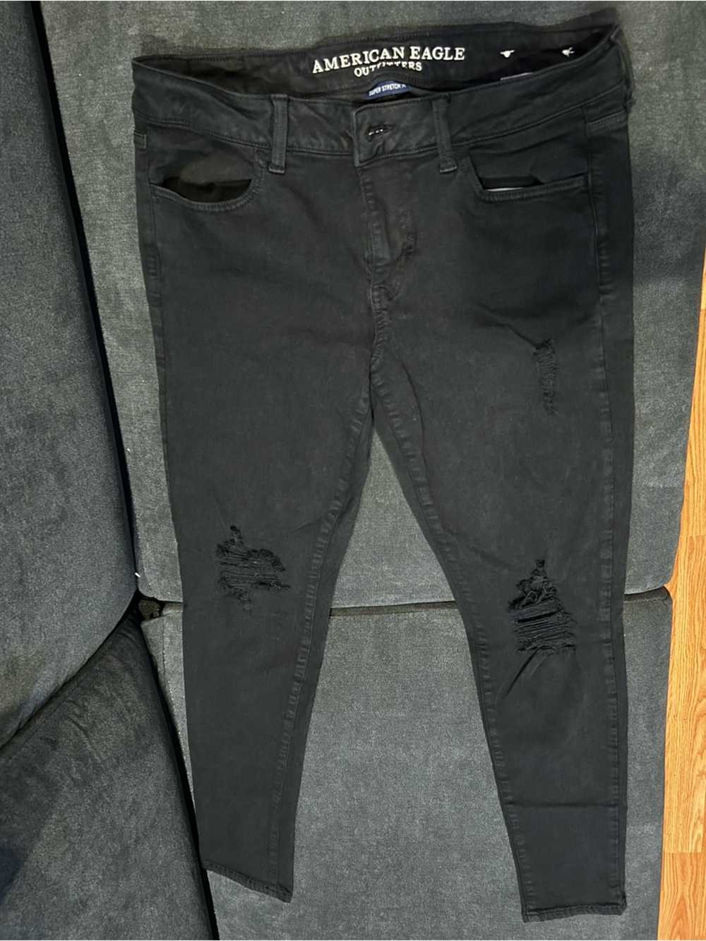 American Eagle Outfitters Women’s Black Super Stretch Jegging Jeans Pants 10